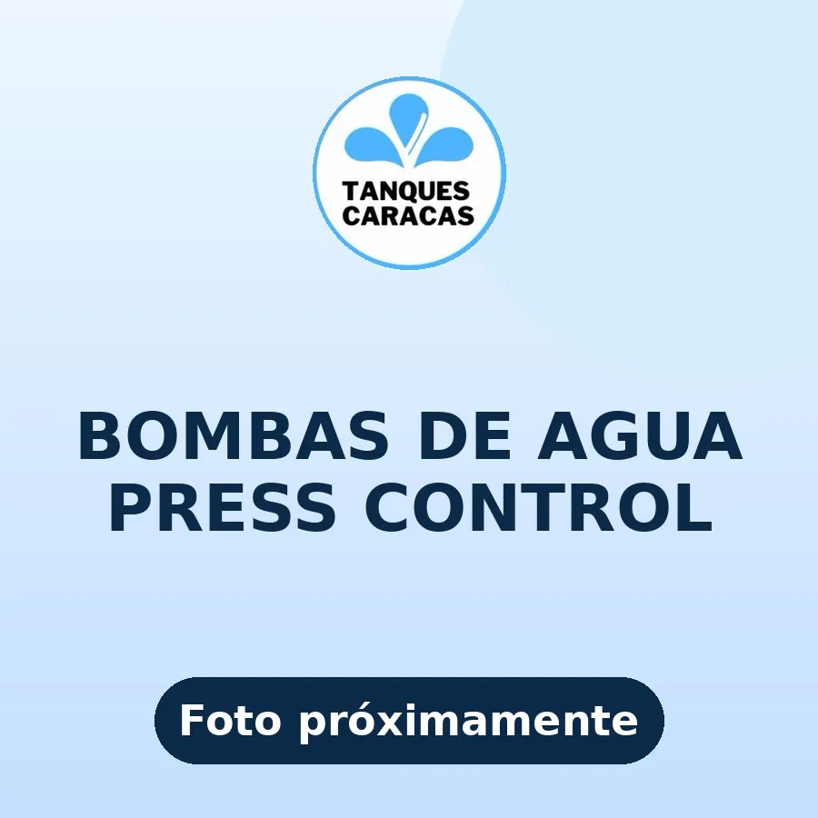 Bombas de agua | Press control